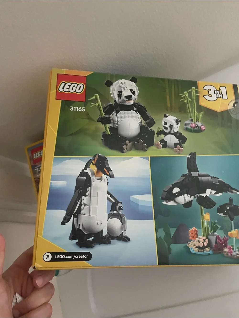 Lego Creator Panda Family & Dino Building Sets - Green, Black, White, Yellow